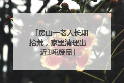 房山一老人长期拾荒，家里清理出近1吨废品