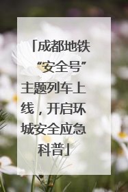 成都地铁“安全号”主题列车上线，开启环城安全应急科普