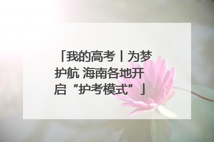 我的高考丨为梦护航 海南各地开启“护考模式”