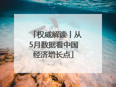 权威解读丨从5月数据看中国经济增长点