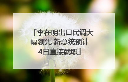 李在明出口民调大幅领先 新总统预计4日直接就职