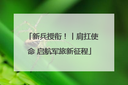 新兵授衔！丨肩扛使命 启航军旅新征程