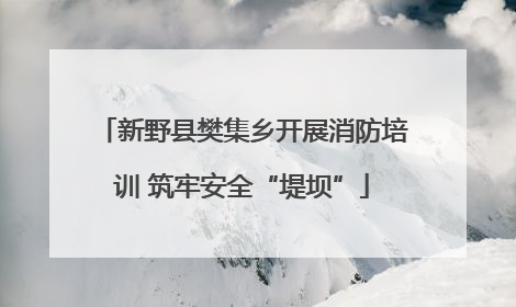 新野县樊集乡开展消防培训 筑牢安全“堤坝”