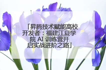 昇腾技术赋能高校开发者：福建江夏学院 AI 训练营开启实战进阶之路