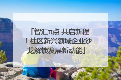 智汇π点 共启新程！社区新兴领域企业沙龙解锁发展新动能