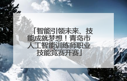 智能引领未来、技能成就梦想！青岛市人工智能训练师职业技能竞赛开赛