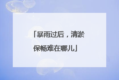 暴雨过后，清淤保畅难在哪儿