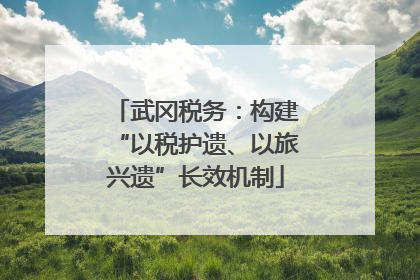 武冈税务：构建“以税护遗、以旅兴遗”长效机制