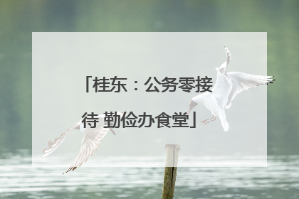 桂东：公务零接待 勤俭办食堂