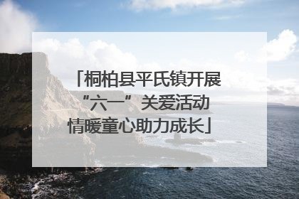 桐柏县平氏镇开展“六一”关爱活动 情暖童心助力成长
