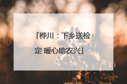桦川：下乡送检定 暖心助农兴