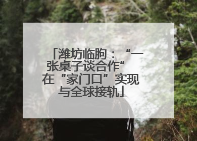 潍坊临朐：“一张桌子谈合作” 在“家门口”实现与全球接轨