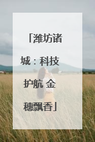 潍坊诸城：科技护航 金穗飘香