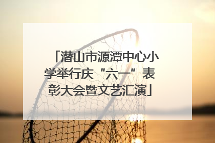 潜山市源潭中心小学举行庆“六一”表彰大会暨文艺汇演