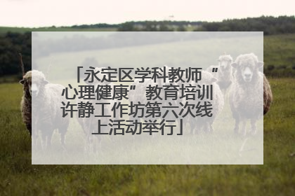 永定区学科教师“心理健康”教育培训许静工作坊第六次线上活动举行