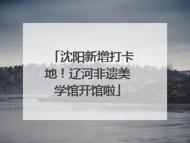 沈阳新增打卡地！辽河非遗美学馆开馆啦