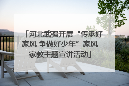 河北武强开展“传承好家风 争做好少年”家风家教主题宣讲活动