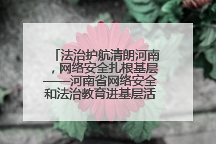 法治护航清朗河南，网络安全扎根基层——河南省网络安全和法治教育进基层活动正式启动