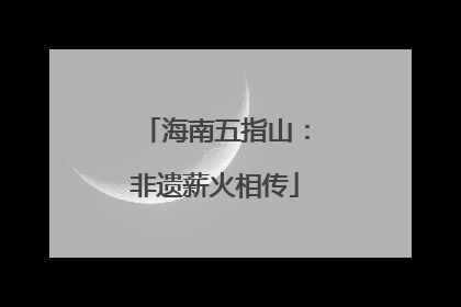 海南五指山：非遗薪火相传