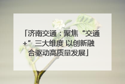 济南交通：聚焦“交通+”三大维度 以创新融合驱动高质量发展