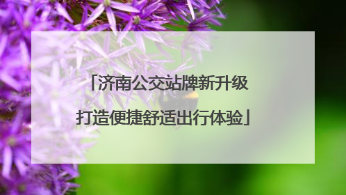 济南公交站牌新升级 打造便捷舒适出行体验
