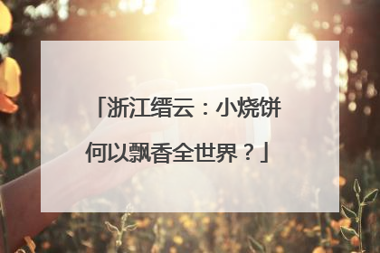 浙江缙云：小烧饼何以飘香全世界？