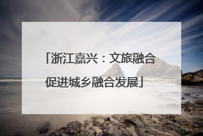 浙江嘉兴：文旅融合促进城乡融合发展