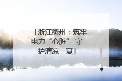 浙江衢州：筑牢电力“心脏” 守护清凉一夏