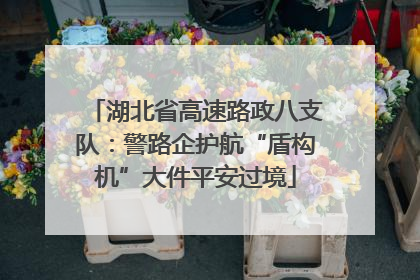 湖北省高速路政八支队：警路企护航“盾构机”大件平安过境