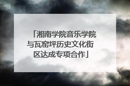 湘南学院音乐学院与瓦窑坪历史文化街区达成专项合作