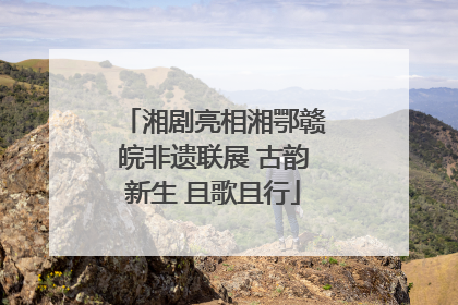 湘剧亮相湘鄂赣皖非遗联展 古韵新生 且歌且行