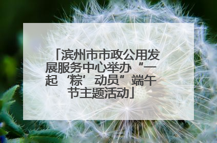 滨州市市政公用发展服务中心举办“一起‘粽’动员”端午节主题活动