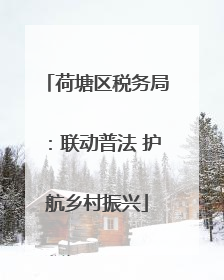 荷塘区税务局：联动普法 护航乡村振兴