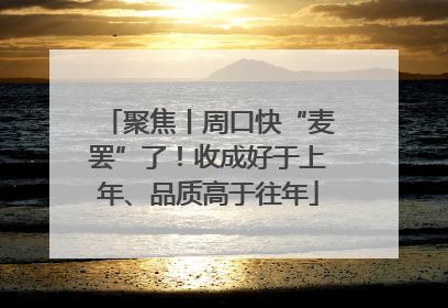 聚焦丨周口快“麦罢”了！收成好于上年、品质高于往年