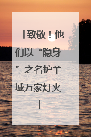 致敬！他们以“隐身”之名护羊城万家灯火