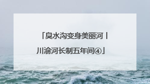 臭水沟变身美丽河丨川渝河长制五年间④
