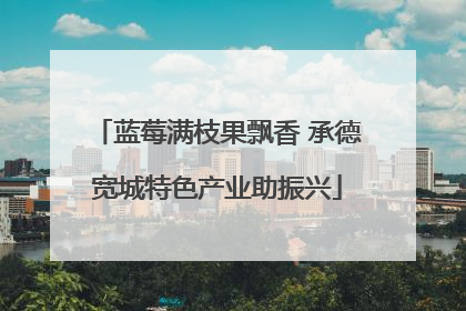 蓝莓满枝果飘香 承德宽城特色产业助振兴