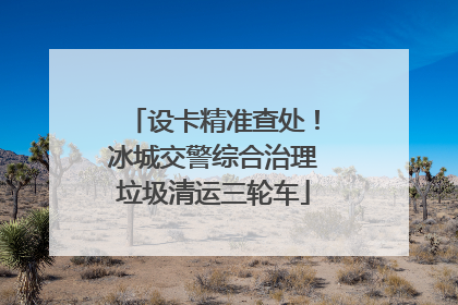 设卡精准查处！冰城交警综合治理垃圾清运三轮车