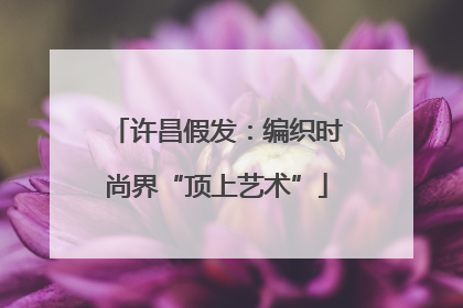 许昌假发：编织时尚界“顶上艺术”