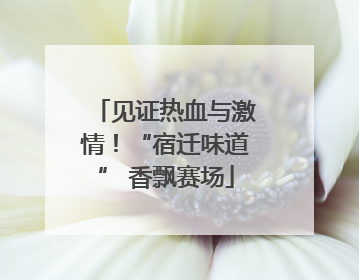 见证热血与激情！“宿迁味道” 香飘赛场