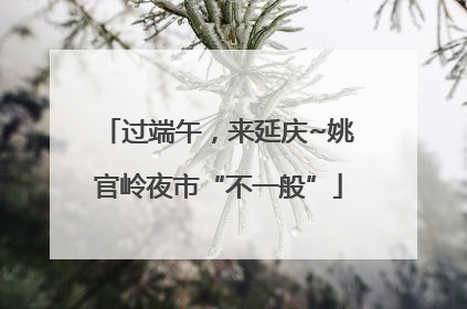 过端午，来延庆~姚官岭夜市“不一般”