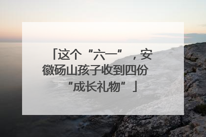 这个“六一”，安徽砀山孩子收到四份“成长礼物”