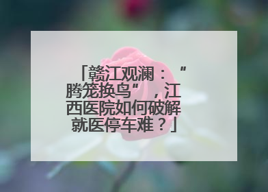 赣江观澜：“腾笼换鸟”，江西医院如何破解就医停车难？