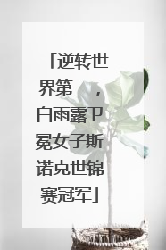 逆转世界第一，白雨露卫冕女子斯诺克世锦赛冠军