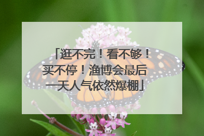 逛不完！看不够！买不停！渔博会最后一天人气依然爆棚