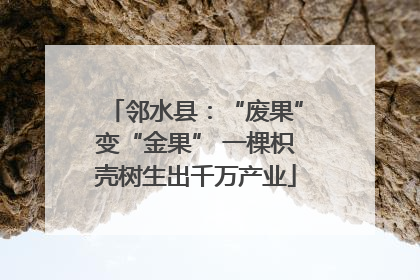 邻水县：“废果”变“金果” 一棵枳壳树生出千万产业