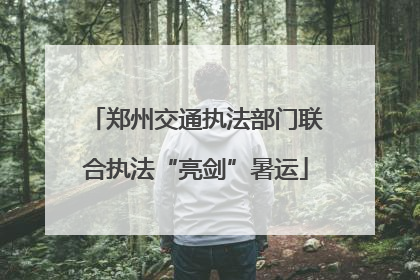 郑州交通执法部门联合执法“亮剑”暑运