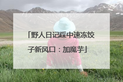 野人日记踩中速冻饺子新风口：加魔芋