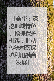 金华：深挖地域特色、抢抓保护机遇，推动传统村落保护利用融合发展
