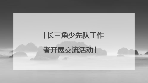 长三角少先队工作者开展交流活动